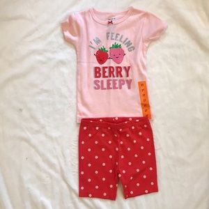 New Carter’s short sleeved strawberry pjs